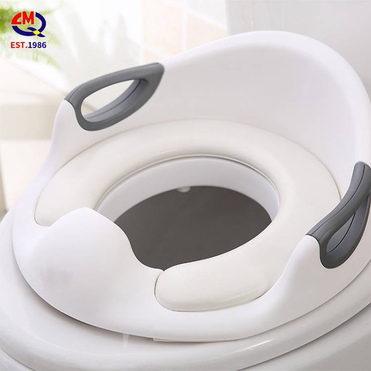 Baby Potty Training Toilet Seat Collapsible Baby Toddler Plastic Potty Chair Training Toilet Trainer Seat With Handle