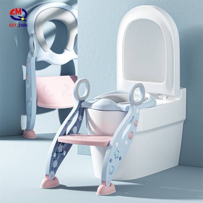 3-6 Years Old Children Training Stool Kids Potty Trainer Seat Toilet Chair Toddler With Ladder Step